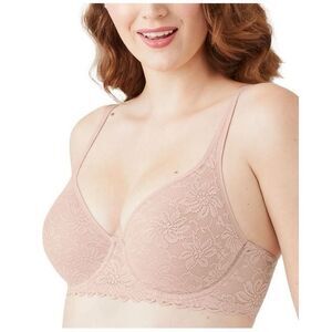 Wacoal Bra Womens 34D Balconette  Soft Sense Underwire 851334 Beige